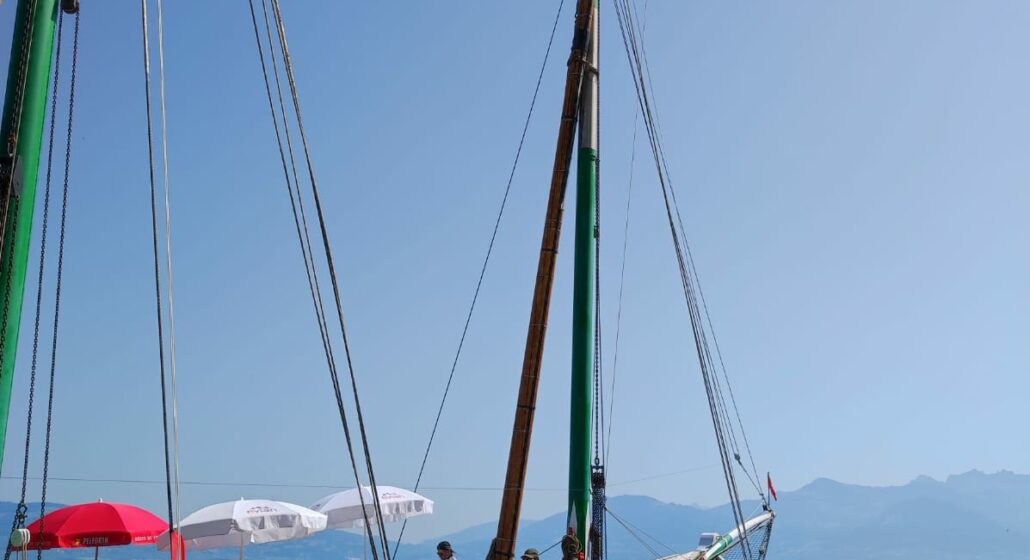 Sortie apéro sur la barque La Savoie à Saint-Gingolph